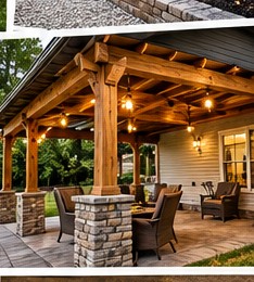 Illustrative covered patio design